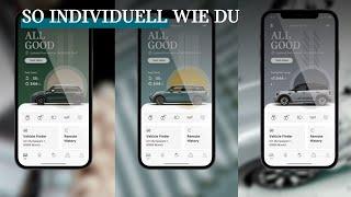 Das personalisierbare Design der MINI App.