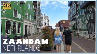 Walking Tour in Zaandam - Centrum - Stadshart - Intell hotels - shopping area / UHD 4k  