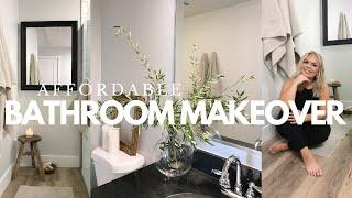 SMALL BATHROOM MAKEOVER & HAUL | HOW TO MAKE YOUR BATHROOM LOOK MORE EXPENSIVE | BATHROOM DECOR