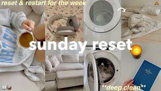 SUNDAY RESET ROUTINE  deep clean with me + prep for the week