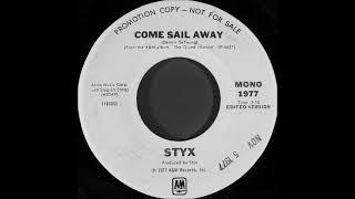 Styx - Come Sail Away from Radio Station, Mono Edit Tape, 1977 A&M Records.