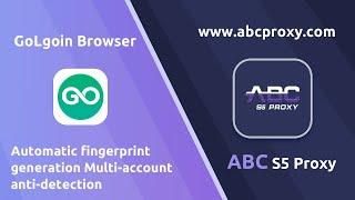 How to configure socks5 in GoLogin browser with ABCproxy? #residential proxies #socks5 proxies