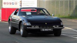 Ferrari 365 GTB/4 Daytona Driving at Hockenheimring