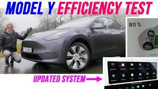 Tesla Model Y 2022 incredible new features  and winter test of range, heating , supercharging 