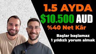 1.5 Ayda 10.300 AUD! - Başlar Başlamaz 1 Yıldız Almak! Danışanımız Erk ile Röportajımız 82.000TL KÂR