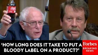 Bernie Sanders Rages At FDA Chief Over Special Interest Groups Harming American Children's Health