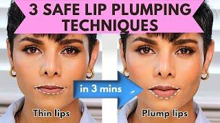 How To Achieve Plump Lips Naturally At Home Without Fillers /Lip Exercises  Diy Treatments