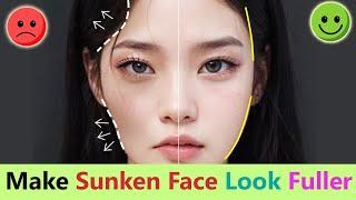 Quick Make Sunken Face Look Fuller | 3 Best Facial Exercise Fix Sunken Cheeks, Sunken Temples