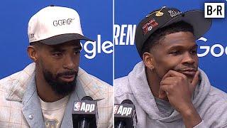 Anthony Edwards & Mike Conley Talk WCF Loss vs. OKC | 2025 NBA Playoffs