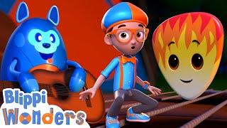 How Does A Guitar Work? | Blippi Wonders | Educational Cartoons for Kids