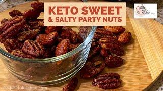 Keto Sweet and Salty Party Nuts - Unbelievably Good! (You've Been Warned!)