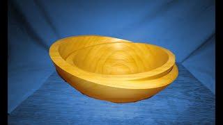 Wood Turning  Cherry  Bowl in a Bowl Multi Axis