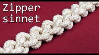 Zipper sinnet- 2 stranded braid