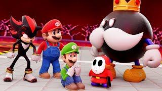 Super Mario vs Shadow to save Luigi epic battle 3D