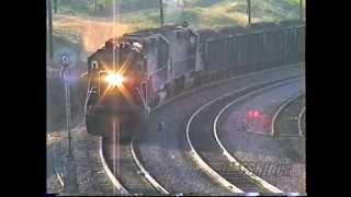 Tehachapi_(1990) SP Coal Train With 13 Locomotives ***(300th Video)***