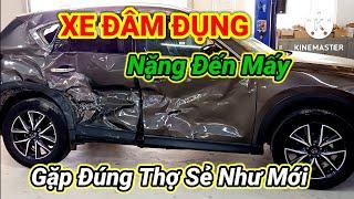 Xe đâm đụng hỏng nặng đến mấy gặp đúng thợ sẻ như mới ngay. Toàn cảnh quá trình sửa ô tô.