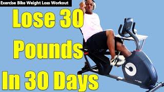 Exercise Bike Weight Loss Workout  Use a RECUMBENT or Stationary Bike