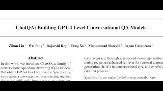 ChatQA: Building GPT-4 Level Conversational QA Models