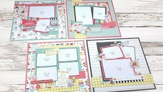 Scrapbook Tutorial | Carta Bella Summer Market | Cutting Guide A