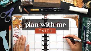 FAITH PLAN WITH ME :: November Classic Happy Planner Setup