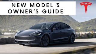 New 2024 Tesla Model 3 | Detailed Owner's Guide From Tesla