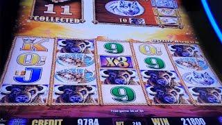 Last Free Spin Is The Best HUGE BONUS WIN On BUFFALO GOLD Slot Machine - SunFlower Slots