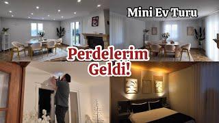 MİNİ EV TURU  Perdelerim Geldi | DİKEY TÜL PERDE KULLANIMI