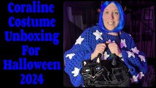 Coraline costume unboxing for Halloween 2024