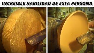 COMO SE HACE UNA VASIJA/PLATO DE MADERA/ARTE CON TORNO