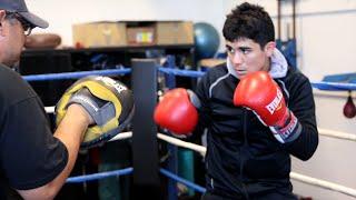 Jayson Velez vs. Joseph Diaz full video- Diaz's final workout - mitt & bag workout