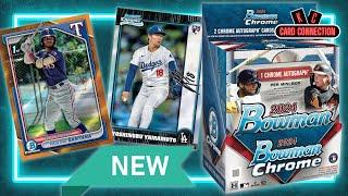 NEW!!! 2024 Bowman Chrome Hobby Box - Playing The Bowman Lottery