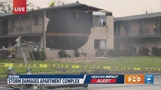 DFW weather: Severe storm damages apartment complex