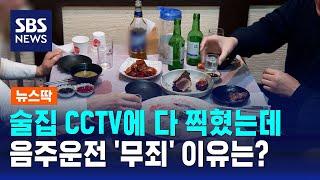 술집 CCTV에 다 찍혔는데…음주운전 '무죄' 이유는? / SBS / 뉴스딱