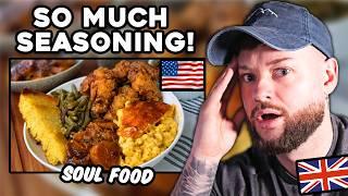 Shocked British Guy Discovers "American Soul Food"