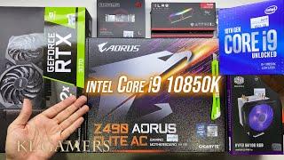 intel Core i9 10850K GIGABYTE Z490 AORUS ELITE AC msi RTX 3070 VENTUS 2X H410R RGB Gaming PC Build