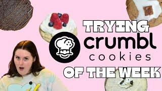  TRYING CRUMBL COOKIES OF THE WEEK | FRIDAY NIGHT LIVE HIGHLIGHT  #mukbang