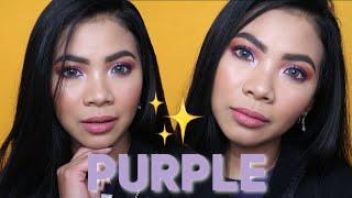 MAKEUP TUTORIAL PINAY SKIN: PURPLE EYES + NUDE LIPS