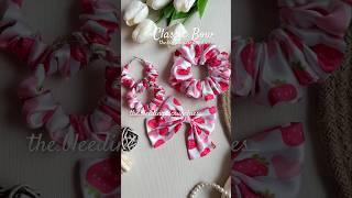 Classic Handmade Bow  #bow #scrunchies #smallbusiness #shortvideo #india #hairaccessories