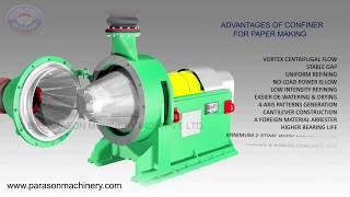 Confiner: Conical Refiner for Pulp & Paper Mills | Parason Machinery