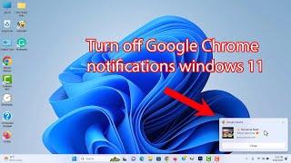 How to turn off google chrome notifications windows 11