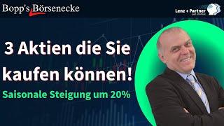 Saisonaler Aktien Kauf, USA Wallstreet Special | Bopp's Börsenecke, Börse und Finanzen