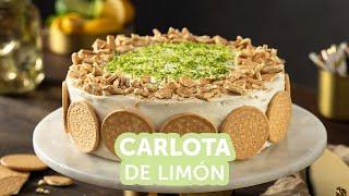 Carlota de limón fácil con queso crema | Postres kiwilimón