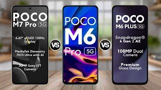 POCO M7 Pro 5G Vs POCO M6 Pro 5G Vs POCO M6 Plus 5G