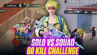 Solo Vs Squad Challenge 60 Kills  3.5 Update || dft sameer #bgmi #livestream #pubglive