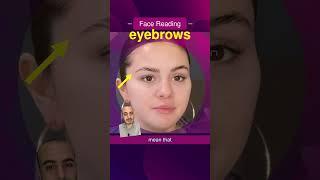 Face Reading pointy eyebrows #facereading #eyebrows