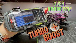 Yokomo YD-2 SXIII - Turbo and Boost - over 90.000 RPM