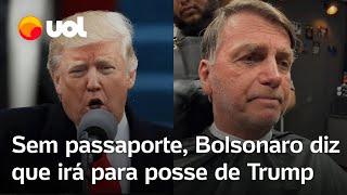 Bolsonaro diz que irá à posse de Trump, em 2025, mesmo sem ter passaporte; veja vídeo