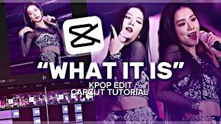 “WHAT IT IS” Tiktok Trend Kpop Capcut Editing Tutorial/ Kpop Capcut Tutorial