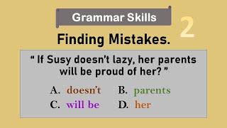 Grammar Practice Test | Finding Mistakes 2 | Grammar Error Identification