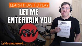  Let Me Entertain You (Robbie Williams)  Video Drum Lesson | How To Play BEATS (Chris Sharrock)